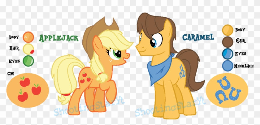 Mlp Applejack And Caramel By Mlp Applejack Family - Mlp Applejack And Caramel Kids #987591