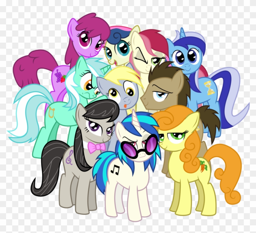Rainbow Dash Pony Cartoon Mammal Vertebrate Horse Like - Mlp Fim Background Ponies #987707