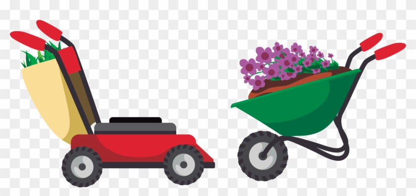 Gardening Garden Tool Cartoon - Lawn Mower Cartoon Png #987714