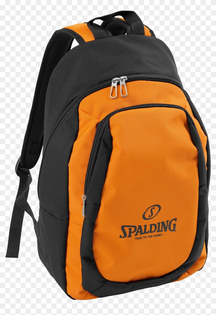 Backpack Clipart Yellow Backpack - Spalding Backpack Essential - Black/orange #987766