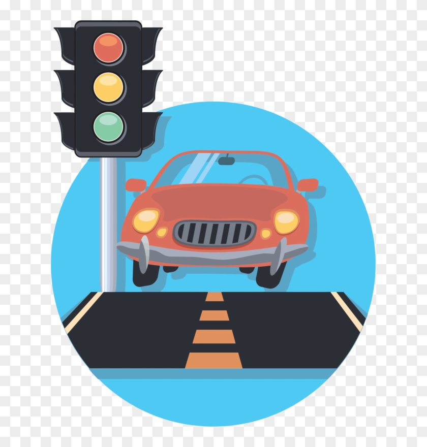 Pin Traffic Signal Clipart - Car At Traffic Light #987763