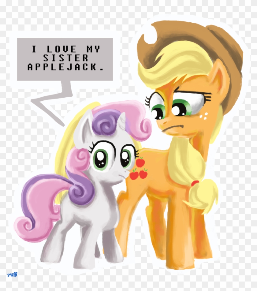 "yes I Love My Sister Applejack " - Cartoon #987774