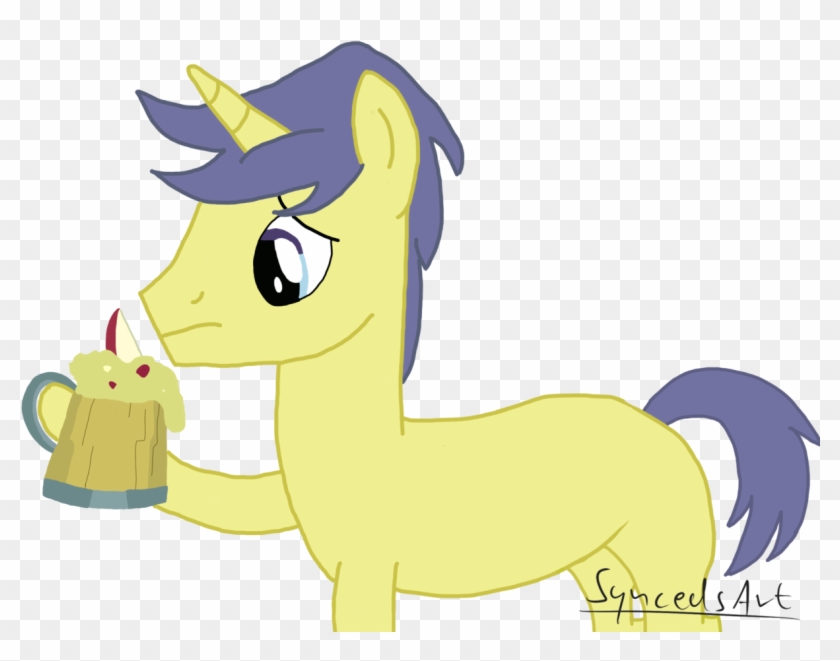 Syncedsart, Background Pony, Cider, Comet Tail, Digital - Cartoon #987877