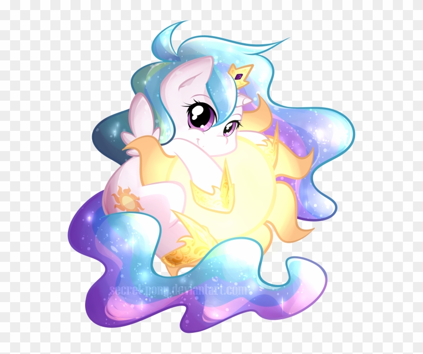 Chibi Celestia By Secret-pony - Chibi Luna And Celestia #987930