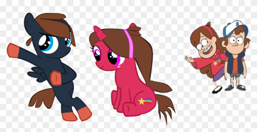 The Twins Of Gravity Falls Mlp Fim Style By Jo The - Base Mlp And Gravity Falls #987995