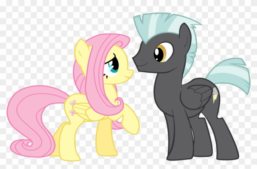 Luuandherdraws, Female, Fluttershy, Male, Safe, Shipping, - My Little Pony Thunderlane #987999