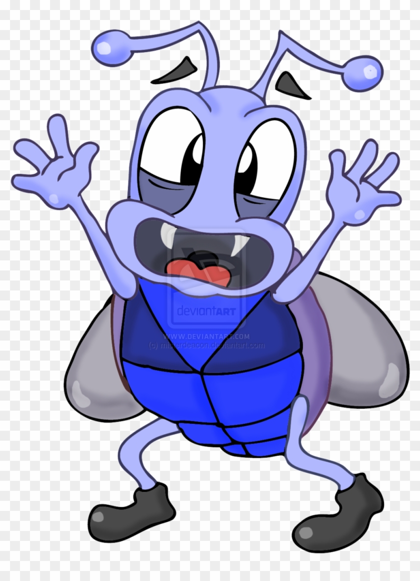 Scared Mosquito Cartoon - Scared Bug Cartoon Png #988098