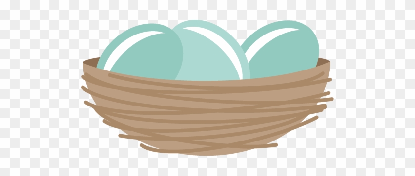 Nest Clipart Cute - Eggs In Nest Clipart #988263