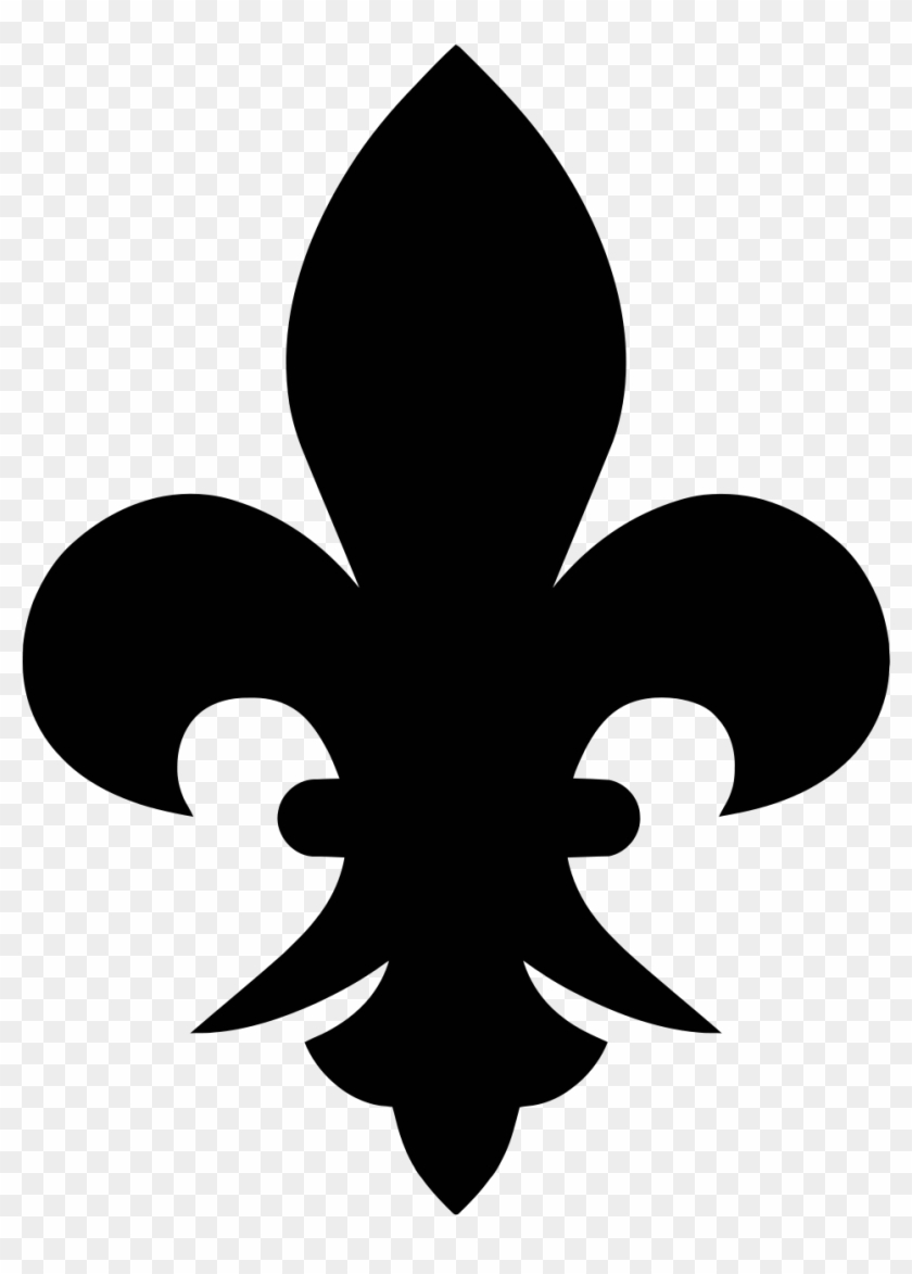 Fleur De Lis Black - Fleur De Lis Svg #988306