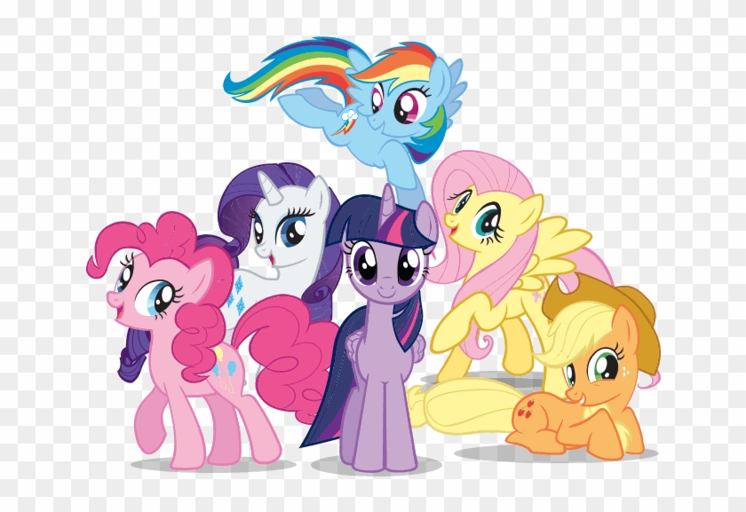 Alicorn, Applejack, Fluttershy, Mane Six, Official, - My Little Pony Birthday Card #988362