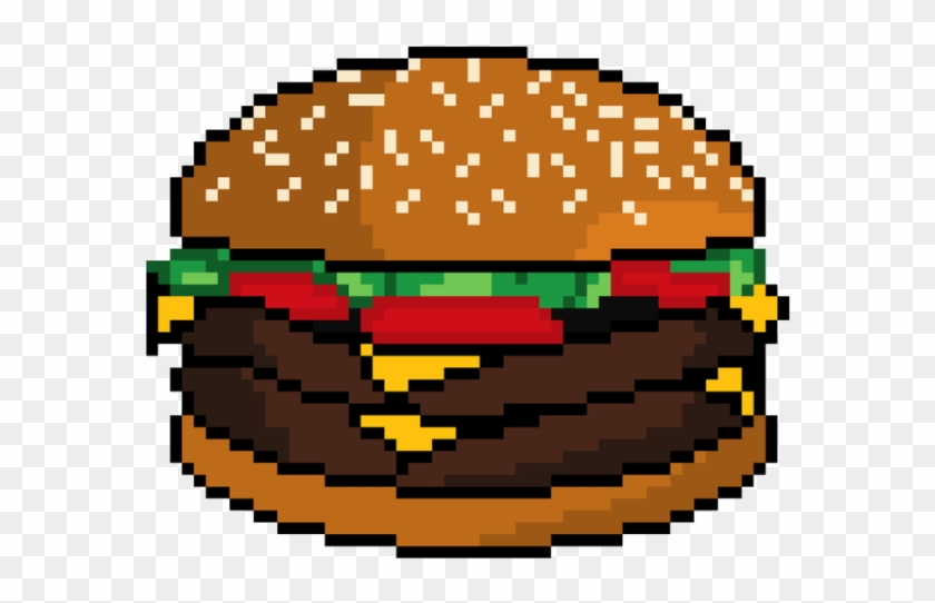 Scpixel Pixel Hamburger Food Ftestickers - Hamburguer Pixel Art Png #988364