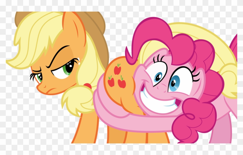 Applebutt, Applejack, Applejack Is Not Amused, Artist - Pinkie Pie Hugging Applejack #988435