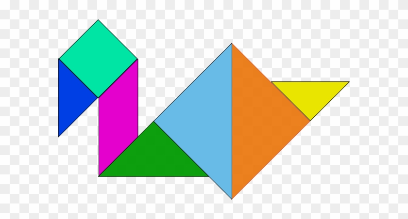 Free Vector Tangram Clip Art - Tangram Clipart #988469