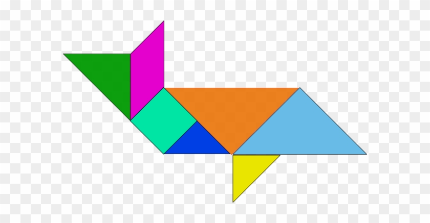 Free Vector Tangram-25 Clip Art - Tangram Clip Art #988483