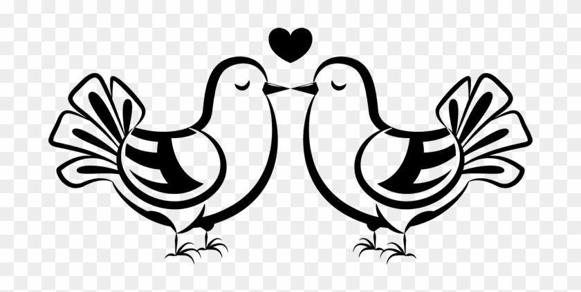 Two Doves Kissing Stamp - Pigeons And Doves #988673