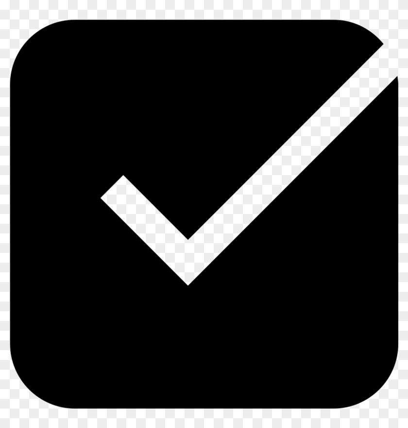 Checked Checkbox 2 Icon - Checkmark Icon Png #988698