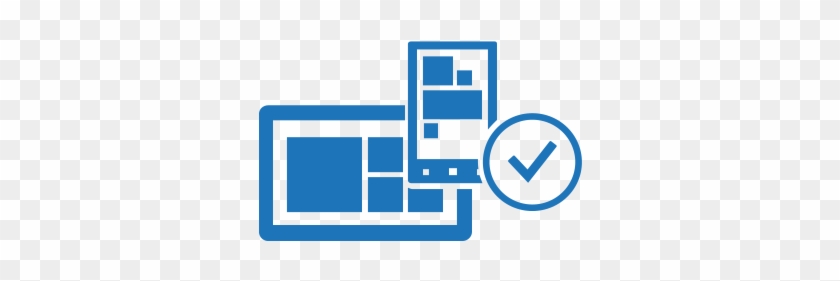 Icon Of Devices And Checkbox - Windows App Development Icon #988699