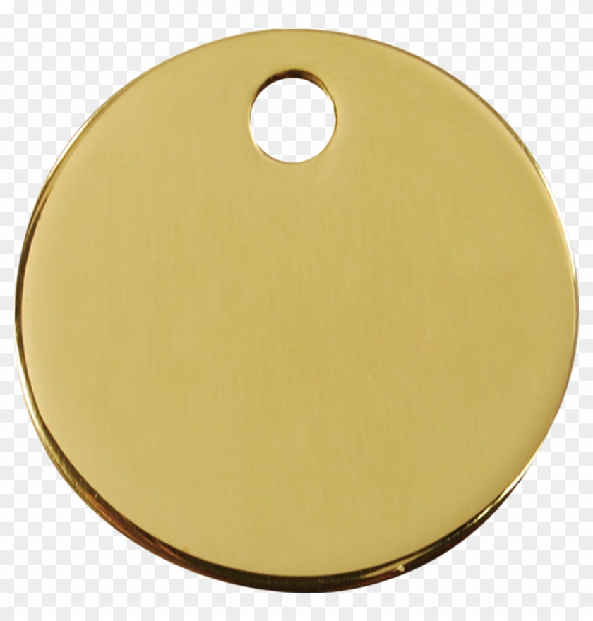 3clm, 9330725005846, Image - Red Dingo Brass Dog Id Tag-circle #988718