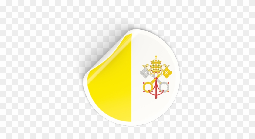 Illustration Of Flag Of Vatican City - Flag Of Vatican City Picture Ornament #988748