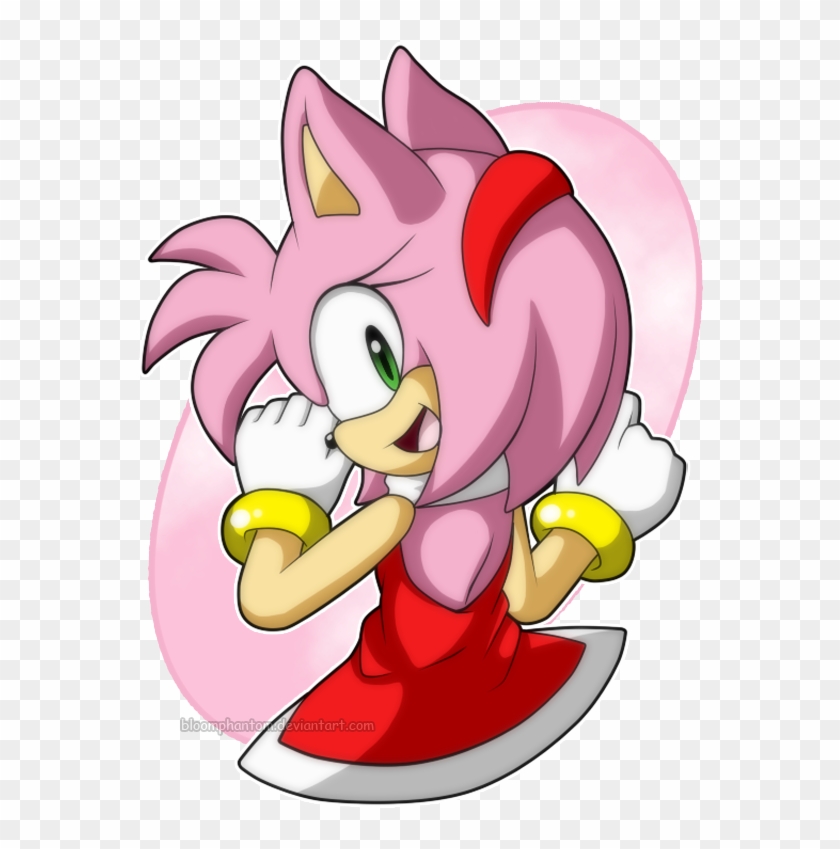 Sonic And Amy Rose Belong To Artwork By =rowser-berry - Cartoon #988758