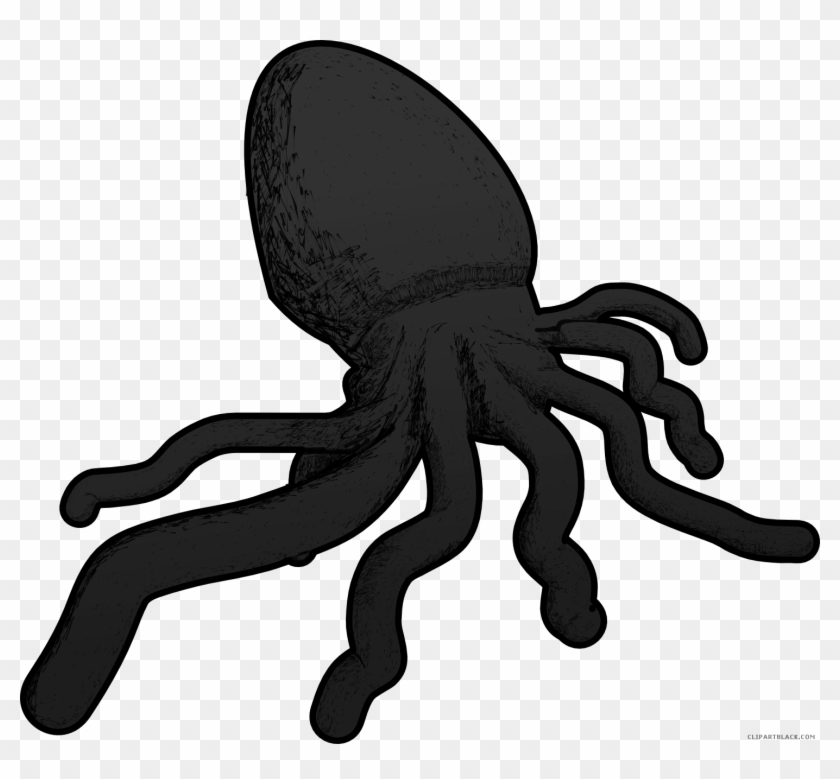 Octopus Animal Free Black White Clipart Images Clipartblack - Octopus #988764