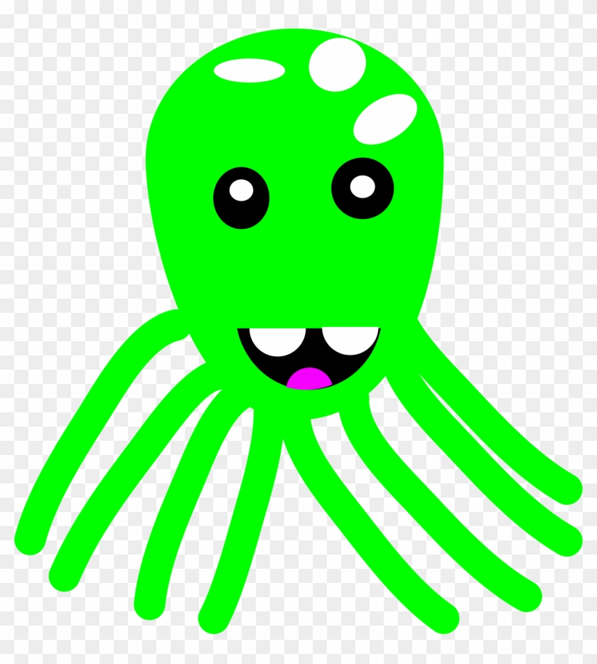 Octopus Clipart Green - License #988776