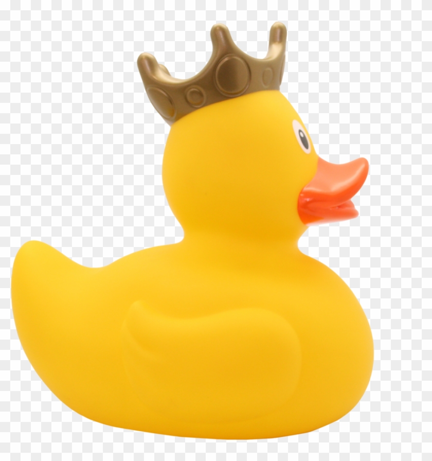 Personalised Xxl Yellow Rubber Duck With Crown, 25 - Lilalu Badeente Mit Krone Xxl - Gelb #988804