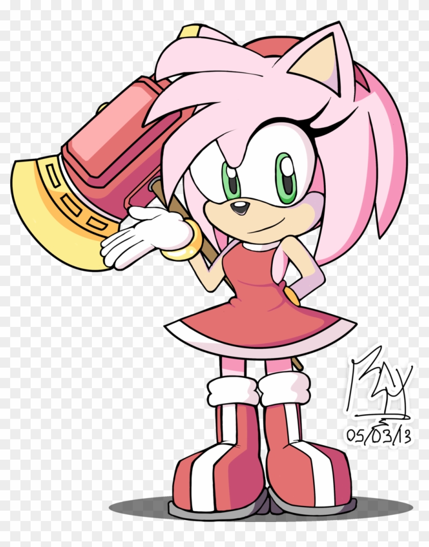 Chibi Amy Rose By Rgxsupersonic - Amy Rose And Sonic Chibi #988820