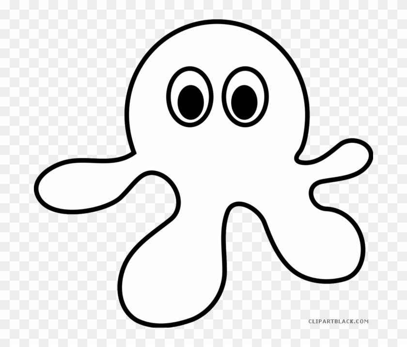 Octopus Outline Animal Free Black White Clipart Images - Octopus Outline #988821