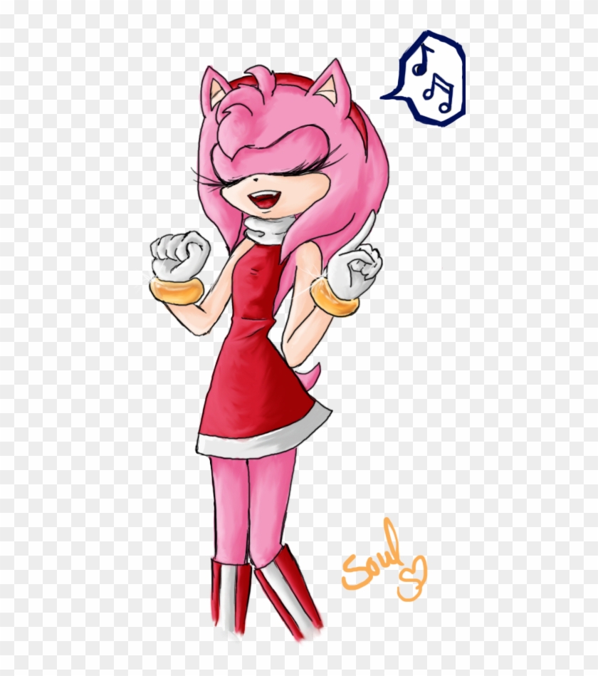 Amy Singing By Shadamysuper - Amy Rose The Hedgehog Singing #988875.