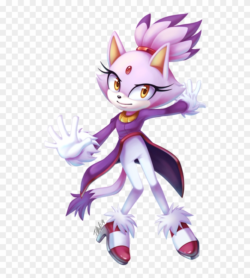 Rouge The Bat Sonic The Hedgehog Amy Rose Blaze The - Blaze The Cat Fan Art #988905