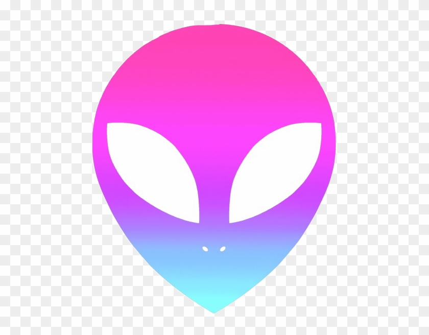 Colorfull Pink Blue Purple Alien Bynisha Holographic - Aliens Tumblr Png #989071