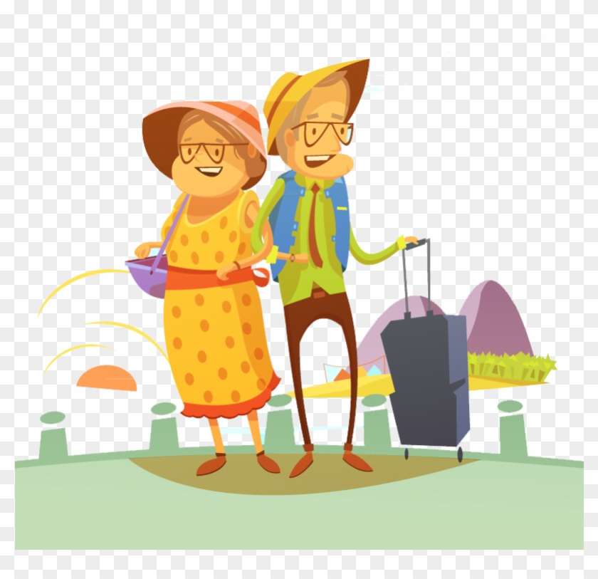 Travel Royalty-free Photography Illustration - Elderly Travel Cartoon #989175