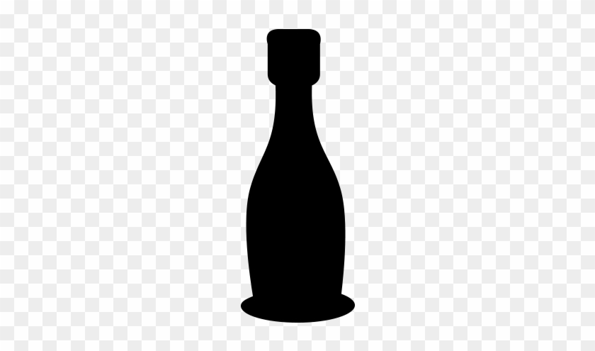 Free Wine Bottle Icon Png Vector - Glass Bottle #989212