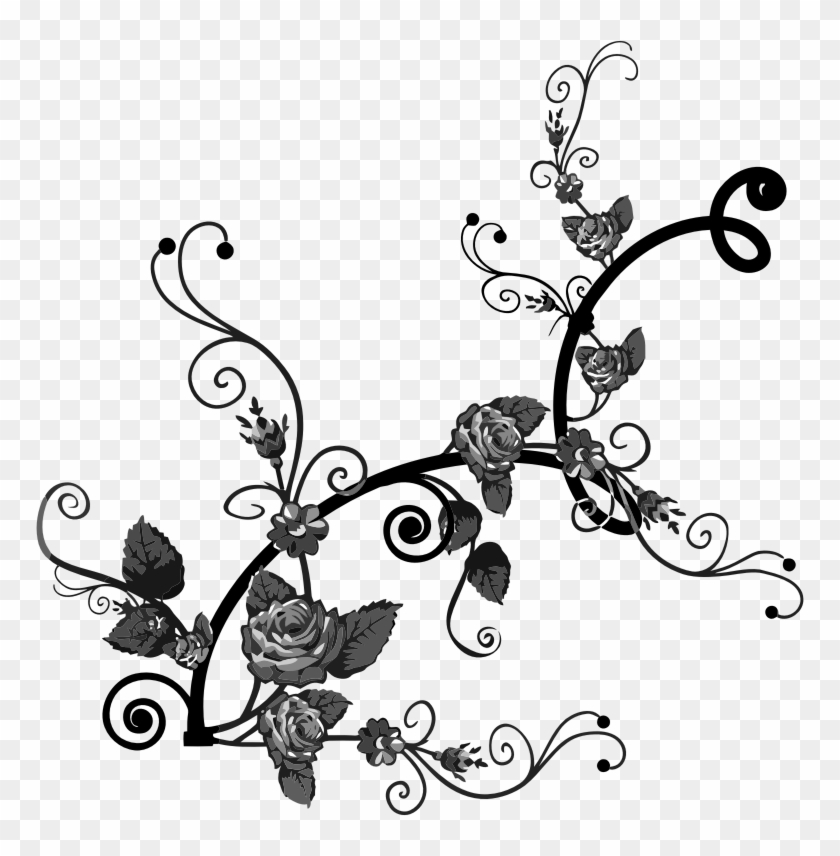 Medium Image - Rose Flourish Clipart #989227