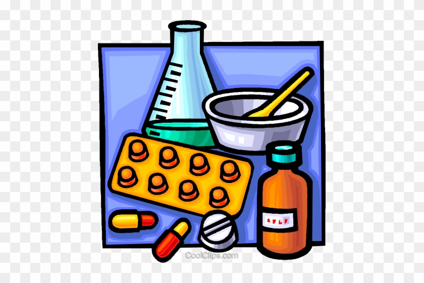 Prescription Medicine With Pills Royalty Free Vector - Clip Art Pictures Of Medicine #989237