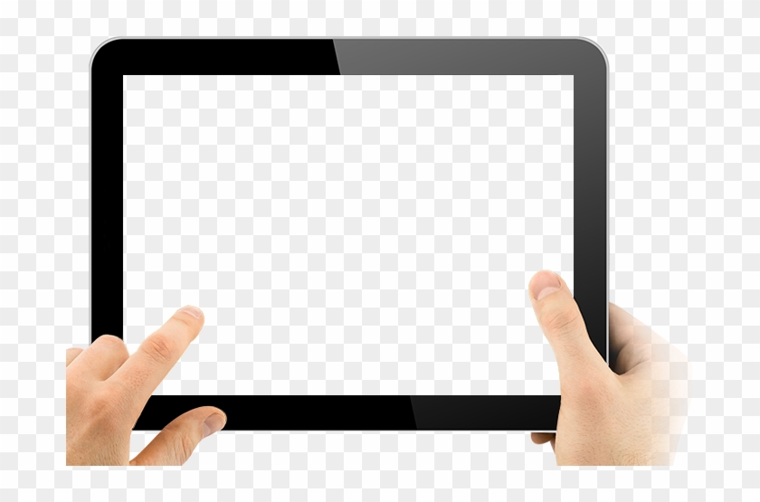 Tablet Transparent In Hands Png Image - Tablet Hand Png #989241