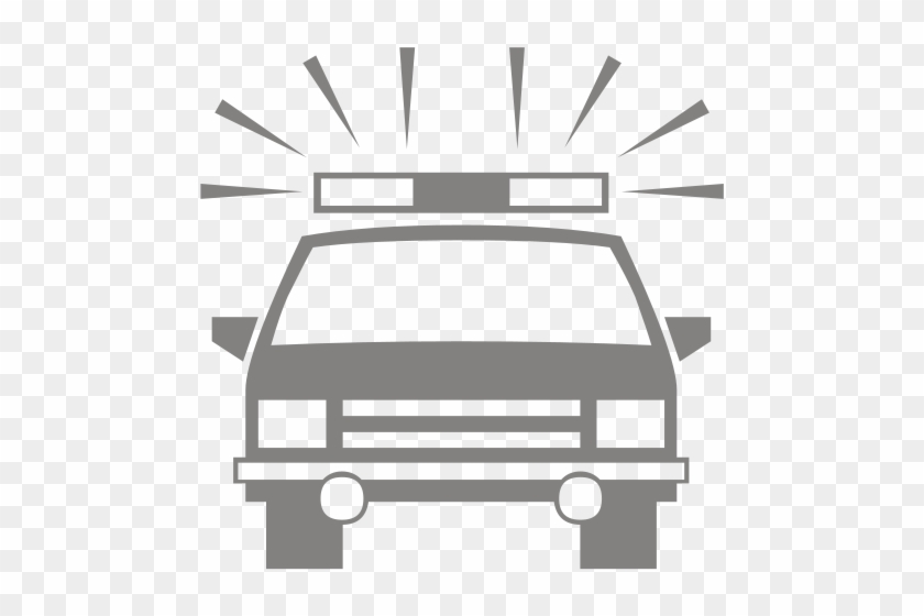 Police Force Stock Illustrations - Police Car Silhouette #989264
