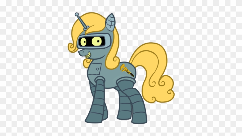 Bender Pony By Bearpuncher - Mlp Futurama #989275