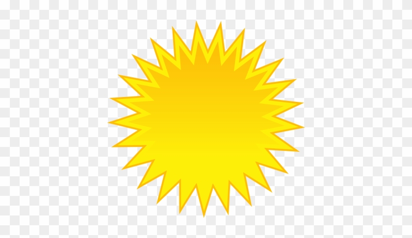 Sunny Weather Clip Art - Cartoon Sun With Black Background - Free  Transparent PNG Clipart Images Download