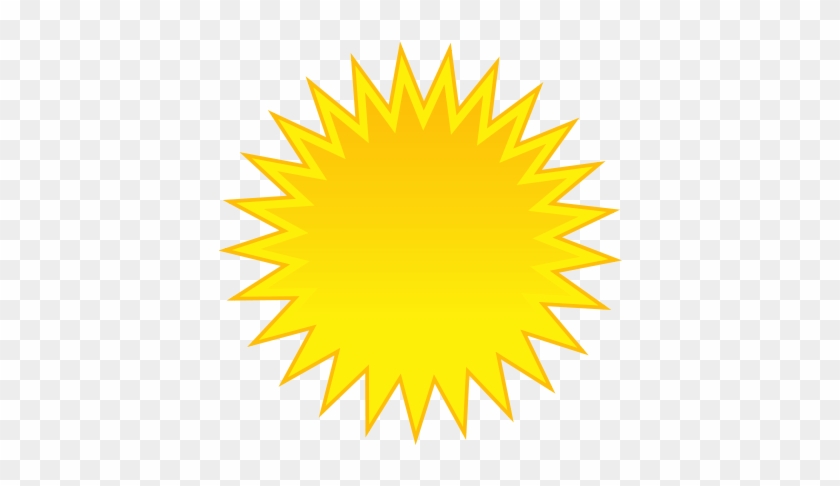 Sunny Weather Clip Art - Cartoon Sun With Black Background #989280