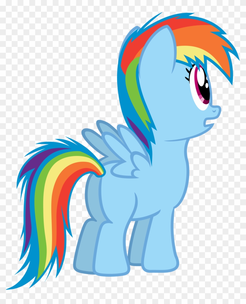 Free Rainbow Dash Filly In A Box - Rainbow Dash Filly Vector #989331