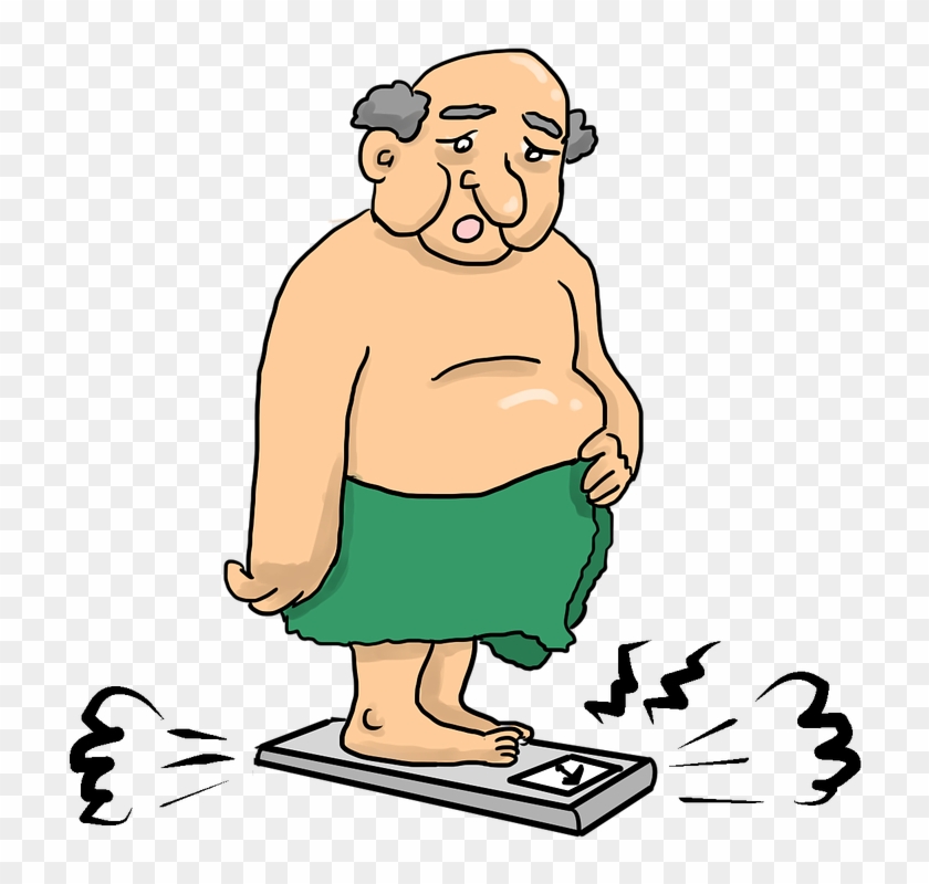 Fat Guy Cartoon - Obesity - Free Transparent PNG Clipart Images Download
