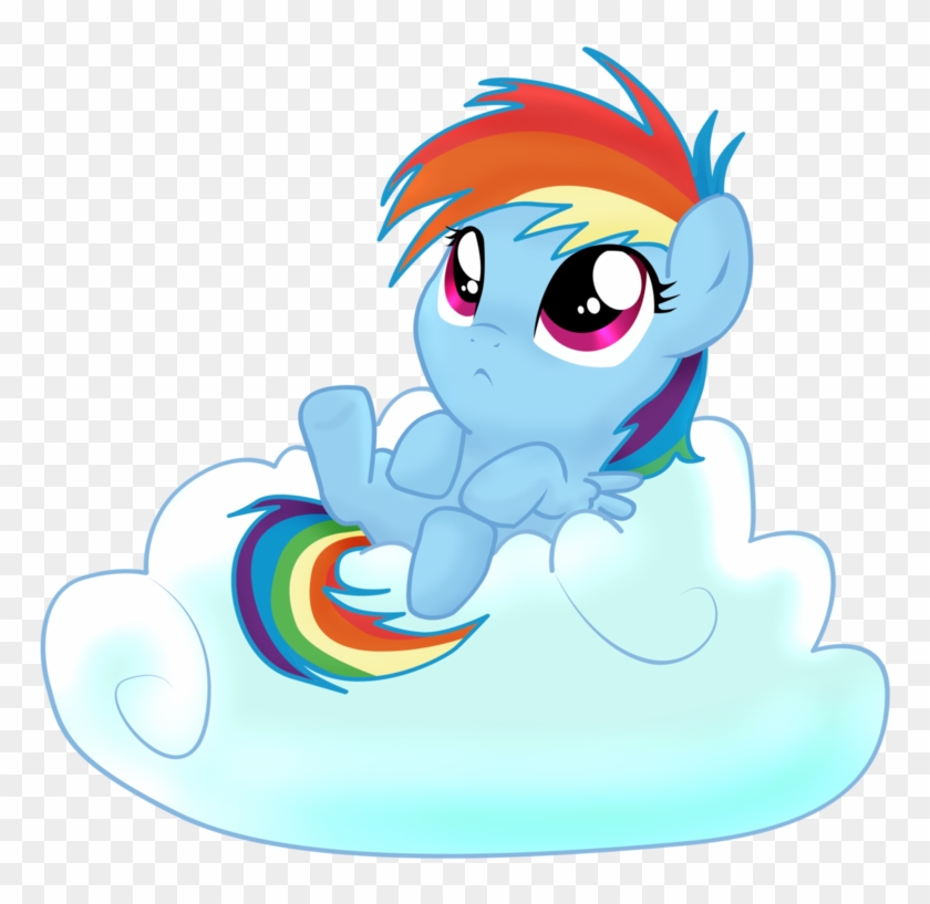 Rainbow Dash Filly In A Box For Kids - Mi Little Pony Rainbow Dash Bebe #989340