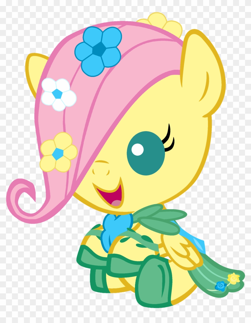 Baby Fluttershy With Her Gala Dress - My Little Pony Bebe Fluttershy #989371