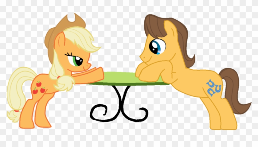 My Little Pony Applejack And Caramel - Mlp Apple Jack X Caramel #989387