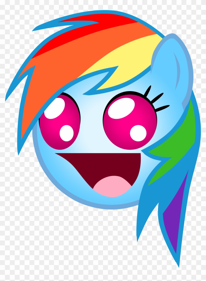 Fantastic Wallpaper Emoji Rainbow - Epic Rainbow Dash Face #989394