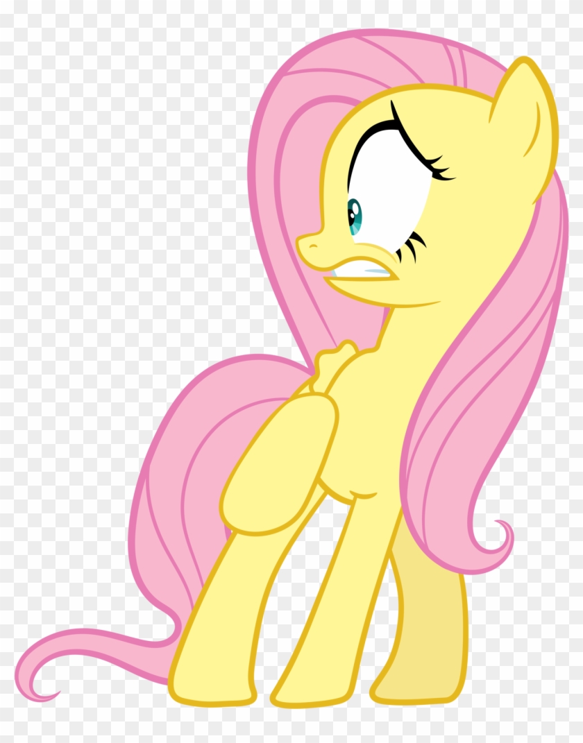 Scared Fluttershy By Proenix-d4xa9uw - Fluttershy Timid #989404