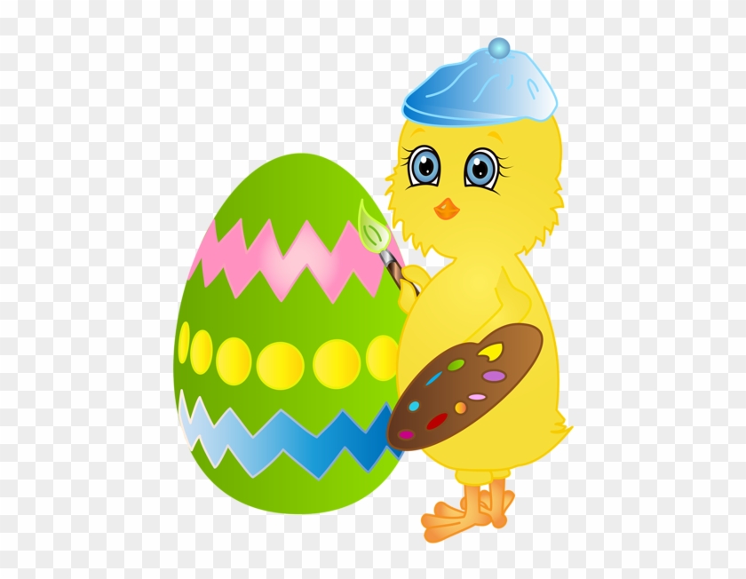 Easter Chicken Painting Egg Png Clip Art Image - Chicken Painting Easter Egg #989470
