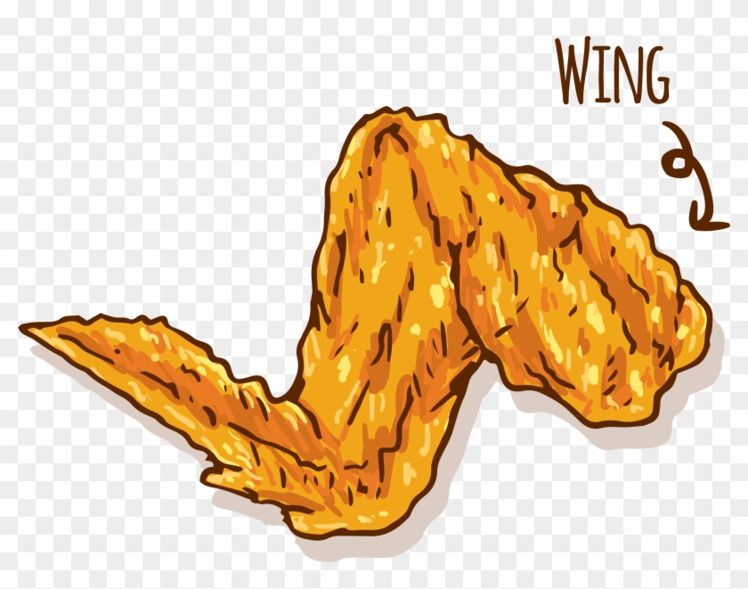 Hamburger Fried Chicken Buffalo Wing Fast Food - Chicken Wings Vector Png #989495